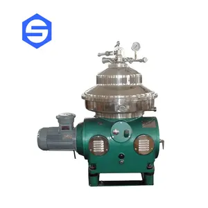 Disc centrifuge separator for oil water solid clear up