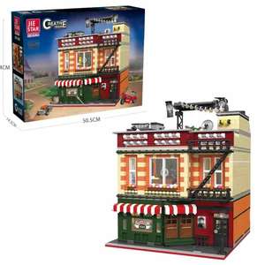 89106 Experto creativo MOC Street View American TV Central Perk Friended Casa modular Bloques de construcción Downtown Puzzle - Product Image 2
