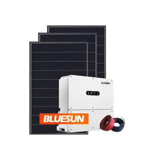 Bluesun Solar 30kw 35kw 40kw grid tied mono solar energy 220v home system