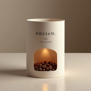 Biodegradable Window Patch Kraft Paper Tube with Sponge Lining for Coffee Bean <b>Display</b> Gift <b>Box</b> - Product Image 1