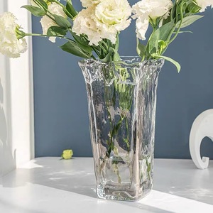 แจกันแก้วปากกว้างทรงทันสมัย ลายหิน สำหรับปลูกพืชน้ำ ตกแต่งโต๊ะทำงาน - Product Image 2