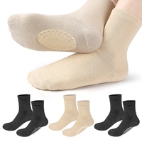Chaussettes respirantes et absorbantes pour hommes et femmes, avec soutien de la voûte plantaire, coussinets en gel SEBS en coton mi-mollet, correction des pieds plats