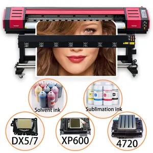 Kualitas Tinggi 1.8M Eco Solvent Inkjet Printer untuk Dx5/Xp600 Kepala Ganda