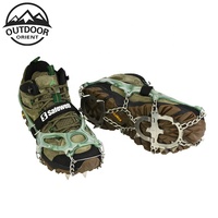 ORIENT 8805 Crampons antidérapants à 13 dents pour sports de plein air, randonnée hivernale, escalade sur neige et glace, micro-pointes