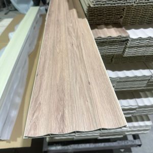 Sonsill <span class=keywords><strong>Panel</strong></span> de pared de PVC compuesto estriado ignífugo para interiores <span class=keywords><strong>Panel</strong></span> de pared Wpc <span class=keywords><strong>Panel</strong></span> de pared decorativo - Product Image 1