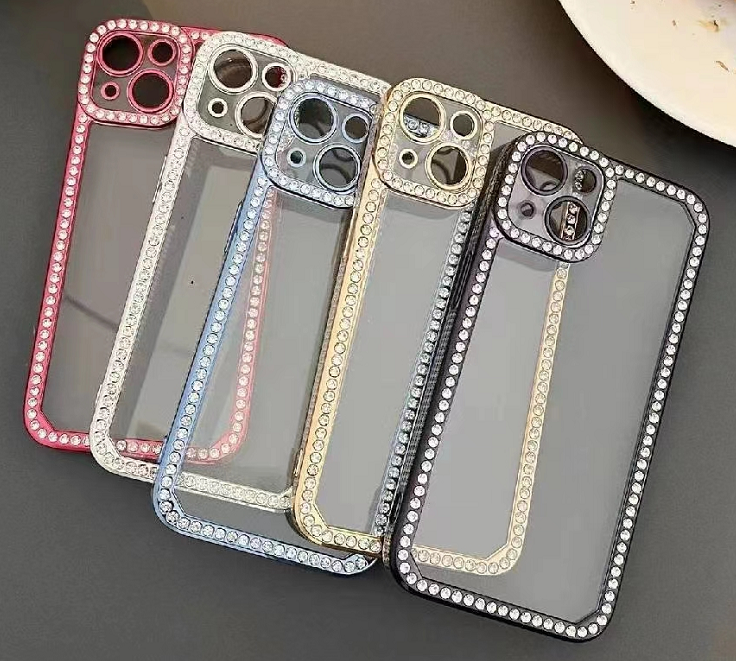Glitter Clear Case For iPhone 17 Air 16 15 Pro Max 14 Plus 13 12 11 Cute Clear Glitter Sparkly Shiny Bling Sparkle Phone Cover - 202192403