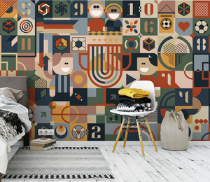 วอลเปเปอร์ลายซ้ำแบบเมืองเทพนิยาย สีครีมนุ่มและสีน้ำตาล ภาพจิตรกรรมฝาผนังหมู่บ้านในนิทานสำหรับตกแต่งห้องสไตล์แฟนตาซี - Product Image 5