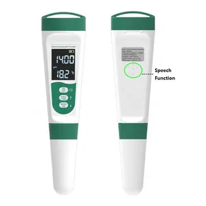 New 5 In 1 PH TDS EC SALINITY Temperature Water Ph Tester With Speech Function For Aquarium/swimming Pool