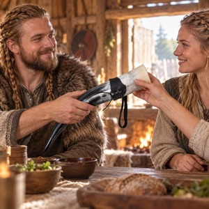 Viking Drinking Horn Beer Mug Natural Buffalo Horn Handmade Medieval Drinking <b>Cup</b> Nordic Style Drinking Vessel - Product Image 2