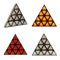 Barres lumineuses LED RGB 350W rétro triangulaires à assemblage antique, pour discothèques, salles de banquet, scènes de mariage, KTV