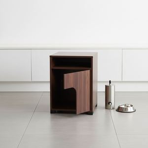 Meuble pour chat en bois moderne avec niche intégrée - Meuble de rangement pour animaux de compagnie pour salon, adapté aux animaux, toutes saisons - Product Image 6
