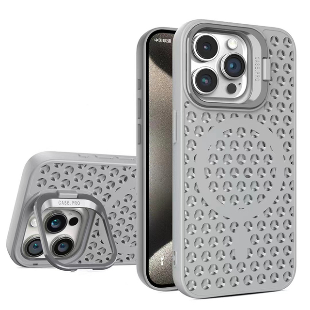 Lens Bracket Magnetic Suction Shell for iPhone 15 14 13 12 11 Pro Max Heat Dissipation Phone Case Back Cover