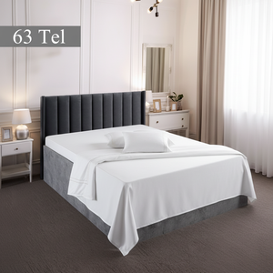 Série Qualité Hôtelière – Draps Plats Jetables en Coton Respirant 60 Fils, Tissu Ranforce Teint Uni, Qualité Hospitalière - Product Image 3
