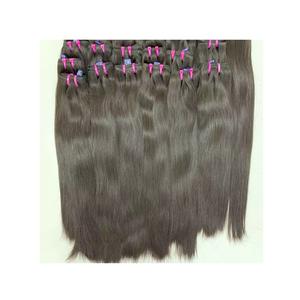 Paquets de trame de cheveux indiens bruts brésiliens naturellement ondulés 10 40 pouces extensions ondulées rebondissantes de trame de génie teint sans vapeur - Product Image 1