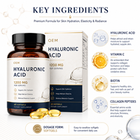Complément Alimentaire en Gros : Gélules d'Acide Hyaluronique pour Soin Quotidien de la Beauté – Produit de Bien-être en Marque Blanche en Vrac