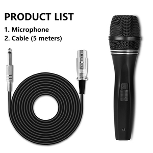ไมโครโฟนแบบมีสาย OEM C3 คุณภาพสูง ระดับมืออาชีพ ไดนามิก ซุปเปอร์คาร์ดิออยด์ สำหรับร้องสด คาราโอเกะ และการแสดงบนเวที - Product Image 4