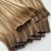 Produk Rambut Qingdao Haiyi, Ekstensi Rambut Laris Manis, Warna Rambut Asli, Genius Weft # Harga Pabrik Tientsin
