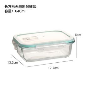 Recipientes de Vidrio para Almacenamiento de Alimentos con Tapas, Resistentes a Roturas y a Fugas, Aptos para Horno y Lavavajillas, Color Azul - Product Image 5