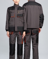 Travailleurs Coton Polyester Toile Durable Genou Rembourré Haute Résistance Durable Multi-poches Vêtements De Travail Veste Manteau et Pantalon Uniformes