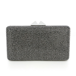 Factory Wholesales Large Boxed Crystal Evening Bags <b>Wedding</b> Ladies <b>Clutch</b> Party Rhinestones Purses and Handbags - Product Image 1