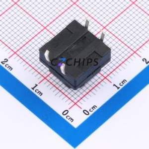 TC-FS1212D-C-Q Tactile Switch Through hole-4P,12x12mm Switch Single Pole Single Throw Round Button 2.6N Through Hole - Product Image 2