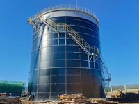 Digesteur anaérobie en acier boulonné de 10 000 m3, réacteur CSTR, installation de digestion anaérobie, système de biogaz