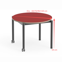 Meubles préscolaires, table d'étude pour enfants, table d'étude pour enfants en âge préscolaire, design de table ronde