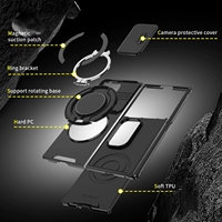Coque de protection mate avec anneau support et béquille pour Samsung Galaxy Z Fold 8 Ultra 7 6