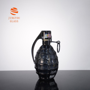 Botella de Vidrio Personalizable de 350 ml con Forma de Granada, Ideal para Guardar Licores, Brandy y Vodka - Product Image 3