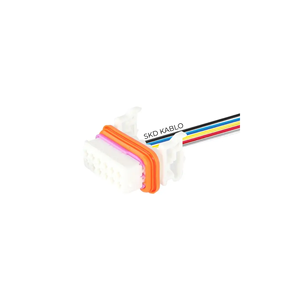 Connecteur de phare 12 broches avec faisceau de câblage étanche pour kit de réparation de douille de phare Volkswagen - Product Image 1