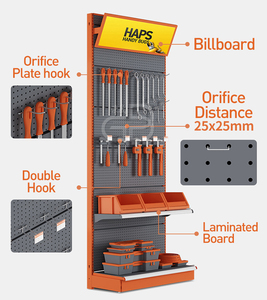 Heavy Duty siêu thị Công cụ hiển thị racks kim loại đục lỗ cho treo phần cứng cửa hàng Kệ hiển thị - Product Image 4