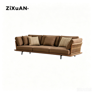 Chaise confortable pour café en plein air, balcon, table en teck, chaise longue, mobilier de terrasse de villa, mobilier imperméable pour piscine, luxe 752 - Product Image 6