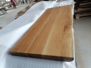 Meubles <span class=keywords><strong>de</strong></span> maison, plateau <span class=keywords><strong>de</strong></span> table <span class=keywords><strong>en</strong></span> bois massif à bord vivant / Plan <span class=keywords><strong>de</strong></span> travail <span class=keywords><strong>en</strong></span> bois massif <span class=keywords><strong>de</strong></span> chêne à bord naturel pour restaurant - Product Image 2