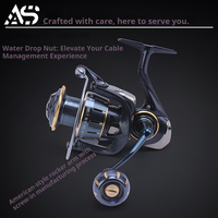Nouvelle Moulinette de Surfcasting ES Série 3000-7000 Droitier 6 Roulements Métal Rapport de Transmission Haute Vitesse 5.2:1 pour Pêche à la Carpe en Lac 550g