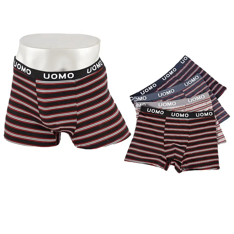 Cueca personalizada do logotipo do homem da impressão da faixa do oem personalizado cueca para homens preço barato vendas