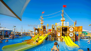 Toboggans aquatiques commerciaux en fibre de verre, <span class=keywords><strong>série</strong></span> Bateau pirate, pour <span class=keywords><strong>parcs</strong></span> aquatiques à thème - Product Image 6