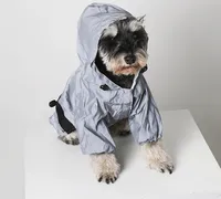 रेनकोट कुत्ते निविड़ अंधकार सभी समावेशी टेडी पालतू पिल्ला Corgi कुत्ते बारिश कपड़े पोंचो