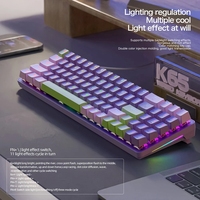 Clavier de jeu mécanique filaire K65 RGB rétro-éclairé à chaud pour PS4 PC Win Mac Gamer