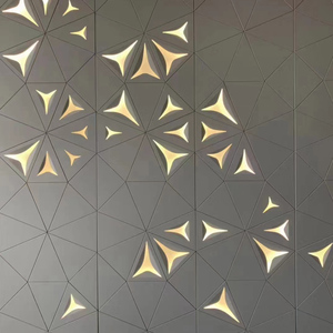 Tùy chỉnh thêu da Backdrop với đèn LED cách âm tiếng ồn hủy bỏ khách sạn headboard 3D trang trí tấm Tường - Product Image 2