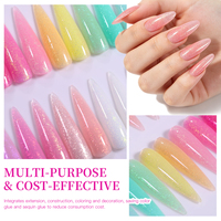 Kit d'extension d'ongles professionnel DIY, gel dur sirène, sans HEMA, sans TPO, certifié CPSR, écologique, marque privée