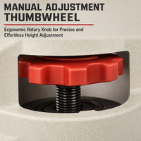 Roue pivotante de nivellement en nylon MC de 50 mm à roulement rigide, hauteur réglable avec protections filetées pour équipement industriel