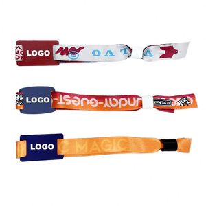 Pulsera RFID NFC de 13.56Mhz con Logotipo Personalizado e Impresión de Código QR Único para Eventos, Festivales de Música, Pulseras de Tela - Product Image 2