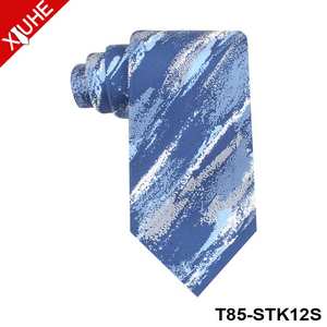 عالية الجودة رجل العلاقات الحرير التايلاندي OEM متعدد الألوان فلورا البحرية الأزرق رابطات العنق الرقمية الطباعة مخصص الحرير العلاقات - Product Image 4