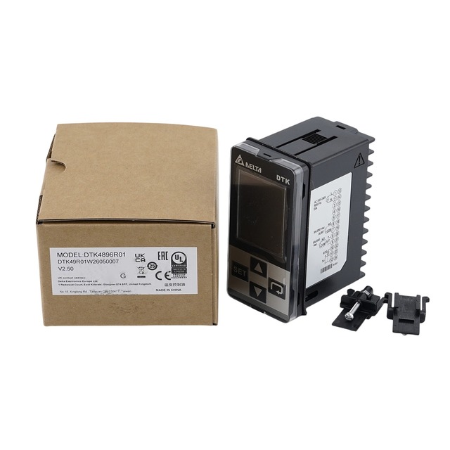 Delta DTK4896R01 PID Temperature Controller 48*96mm Relay Output 1 Alarm AC100-240V Universal Power Thermocouple