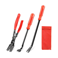 Kit de extracción automática de embellecedores para coche, alicates para quitar tapicería de coche, herramienta de extracción de sujetadores, juego de herramientas de palanca para guardabarros de Panel de puerta, 80 Uds.