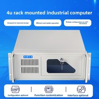 Mesin kontrol industri PC Rackmount 4U, tahan debu tahan guncangan I3 I5 I7 kinerja tinggi Host Server komputer industri