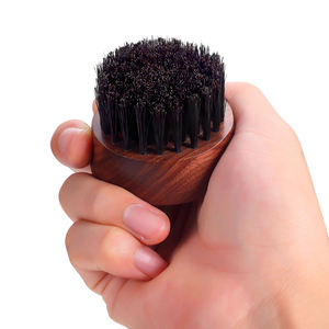 <span class=keywords><strong>Brosse</strong></span> à <span class=keywords><strong>barbe</strong></span> pour hommes - <span class=keywords><strong>Brosse</strong></span> à poils de sanglier petite et ronde - Kits de toilettage pour hommes en bois - Product Image 3