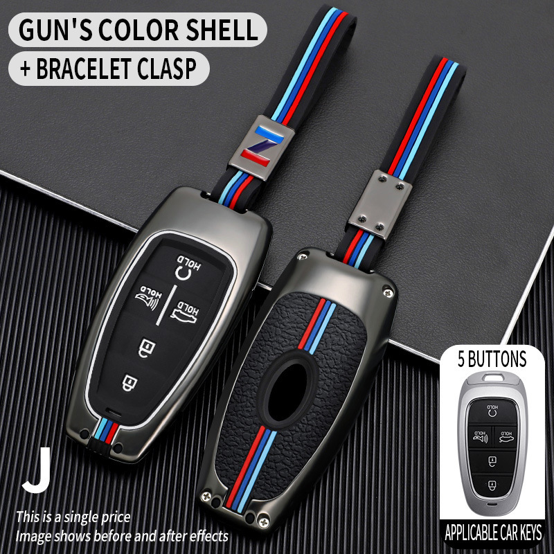 J cinq clés couleur pistolet boucle de corde à coque unique