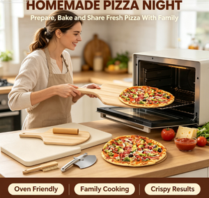 <span class=keywords><strong>Pietra</strong></span> <span class=keywords><strong>per</strong></span> <span class=keywords><strong>Pizza</strong></span> in Cordierite da 16 Pollici <span class=keywords><strong>per</strong></span> Forno e Griglia con Set Pala <span class=keywords><strong>per</strong></span> <span class=keywords><strong>Pizza</strong></span> - Product Image 3