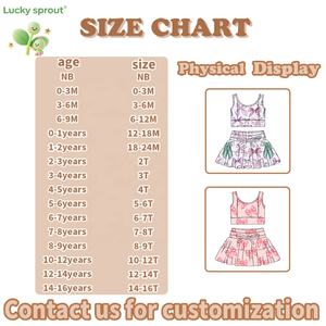 लड़कियों के नरम थोक वैलेंटाइन डे धनुष मुद्रित बेबी लड़कियों की आस्तीन से शीर्ष गोल्फ स्कर्ट ऊपर 50 + स्पोर्ट्स सेट - Product Image 3